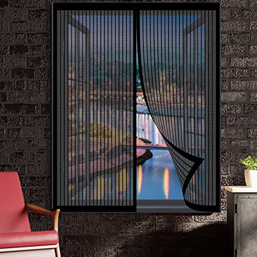 Insektenschutz Für Fenster 50 x 100 cm Insektenschutzgitter Kein Bohren Kinderleichte Montage Magnetvorhang Für Balkontür Terrassentür, Schwarz Insektenschutz Für Fenster 50 x 100 cm Insektenschutzgitter Kein Bohren Kinderleichte Montage Magnetvorhang Für Balkontür Terrassentür, Schwarz von DOGUO