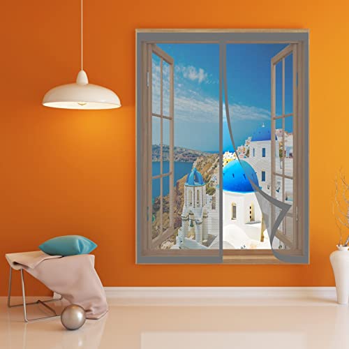 Magnet Fliegengitter Fenster 150 x 145 cm Fliegengitter Magnet In Verschiedenen Größen Auswählbar Fenster-Fliegengitter Für Alle Fenster Bis, Grau Magnet Fliegengitter Fenster 150 x 145 cm Fliegengitter Magnet In Verschiedenen Größen Auswählbar Fenster-Fliegengitter Für Alle Fenster Bis, Grau von DOGUO