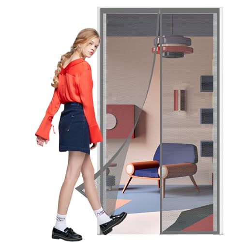 Magnet Fliegengitter Tür Insektenschutz 212 x 216 cm Insektenschutz Fliegenvorhang Schützt vor Fliegen, Mücken & Insekten für Balkontür Terrassentür, Grau Magnet Fliegengitter Tür Insektenschutz 212 x 216 cm Insektenschutz Fliegenvorhang Schützt vor Fliegen, Mücken & Insekten für Balkontür Terrassentür, Grau von DOGUO