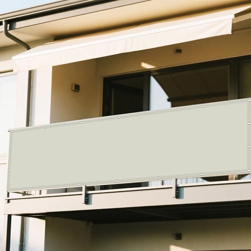 Sonnenschutz Sonnensegel 630 x 680 cm Rechteckig Wasserdicht 98% UV Schutz Markise Balkon Ohne Bohren mit Ösen Und Befestigungsseile für Balkon Camping Terrasse Pergola, cremefarben Sonnenschutz Sonnensegel 630 x 680 cm Rechteckig Wasserdicht 98% UV Schutz Markise Balkon Ohne Bohren mit Ösen Und Befestigungsseile für Balkon Camping Terrasse Pergola, cremefarben von DOGUO