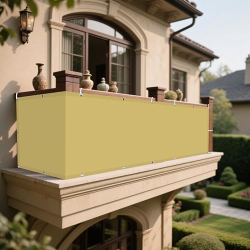 Sonnensegel Rechteckig mit Ösen 200 x 330 cm Rechteckig Wasserdicht 98% UV Schutz Segel Baldachin Segeltuch mit Ösen Segeltuch 4 × 1.5 M Seile für Terrasse Balkon, Creme Farben Sonnensegel Rechteckig mit Ösen 200 x 330 cm Rechteckig Wasserdicht 98% UV Schutz Segel Baldachin Segeltuch mit Ösen Segeltuch 4 × 1.5 M Seile für Terrasse Balkon, Creme Farben von DOGUO