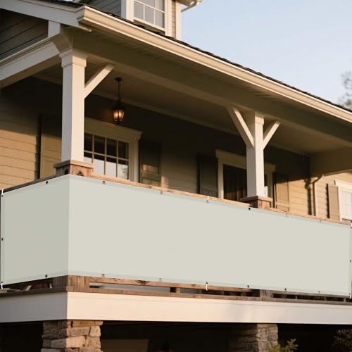 Sonnensegel Rechteckig mit Ösen 205 x 240 cm Rechteckig Wasserdicht Sonnenschutz Windschutz Sonnendach UV Schutz inkl Befestigungsseile für Garten Terrasse, cremefarben von DOGUO