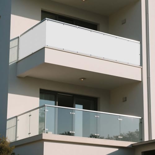 Sonnensegel Sonnenschutz Windschutz 520 x 720 cm Rechteckig Wasserdicht 98% UV Schutz Schatten Mesh Abdeckung inkl Befestigungsseile für Draußen Patio Terrasse Camping, Weiß Sonnensegel Sonnenschutz Windschutz 520 x 720 cm Rechteckig Wasserdicht 98% UV Schutz Schatten Mesh Abdeckung inkl Befestigungsseile für Draußen Patio Terrasse Camping, Weiß von DOGUO