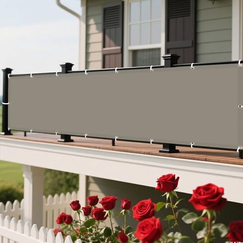 Sonnensegel Wasserabweisend 600 x 720 cm Rechteckig Wasserdicht Sonnenschutz Windschutz Schattenspender Leinwand mit Ösen Und Befestigungsseile für Garten Terrasse, Khaki von DOGUO