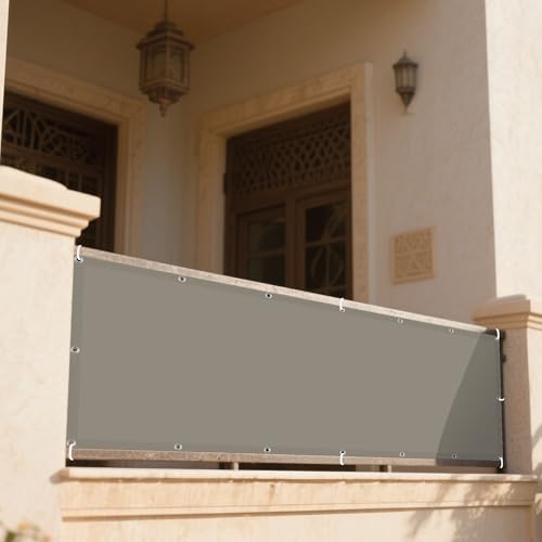 Sonnensegel Wasserdicht Nach Maß 165 x 325 cm Rechteckig Wasserdicht 98% UV Schutz Schattierungsgewebe Vielen Größen mit Spannseilen für Garten Terrasse Camping Outdoor, Taupe von DOGUO
