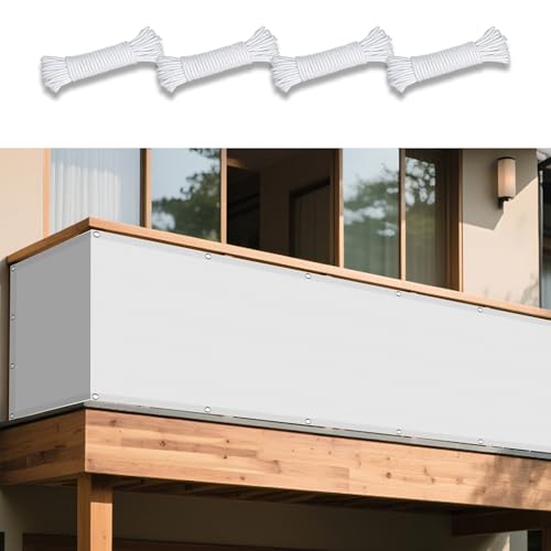 Sonnensegel Wasserdicht Nach Maß 270 x 710 cm Rechteckig Wasserdicht 98% UV Schutz Abdeckung Schattenstoff mit Ösen Und Befestigungsseile für Patio Hinterhof Rasengarten, Weiß Sonnensegel Wasserdicht Nach Maß 270 x 710 cm Rechteckig Wasserdicht 98% UV Schutz Abdeckung Schattenstoff mit Ösen Und Befestigungsseile für Patio Hinterhof Rasengarten, Weiß von DOGUO