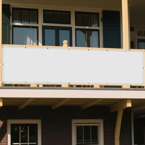 Sonnensegel Wasserdicht Nach Maß 610 x 780 cm Rechteckig Wasserdicht 98% UV Schutz Terrassendach Sichtschutz mit Ösen Und Befestigungsseile für Terrasse Garten, Weiß Sonnensegel Wasserdicht Nach Maß 610 x 780 cm Rechteckig Wasserdicht 98% UV Schutz Terrassendach Sichtschutz mit Ösen Und Befestigungsseile für Terrasse Garten, Weiß von DOGUO