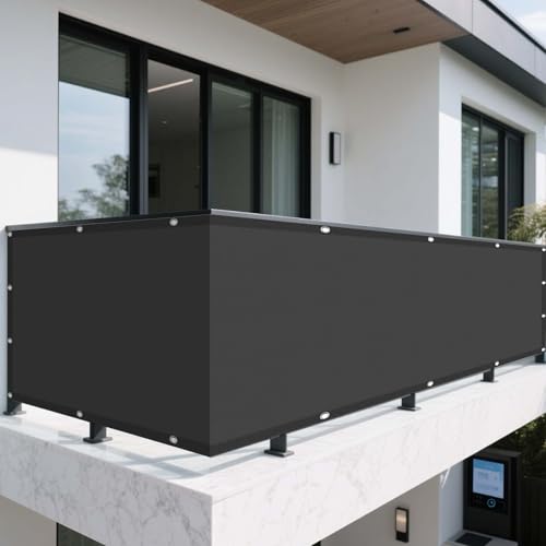 Sonnensegel mit Ösen Nach Maß 170 x 800 cm Rechteckig Wasserdicht 98% UV Schutz Markise Balkon Ohne Bohren mit Spannseilen mit Ösen für Außenbereich Garten, Dunkelgrau Sonnensegel mit Ösen Nach Maß 170 x 800 cm Rechteckig Wasserdicht 98% UV Schutz Markise Balkon Ohne Bohren mit Spannseilen mit Ösen für Außenbereich Garten, Dunkelgrau von DOGUO
