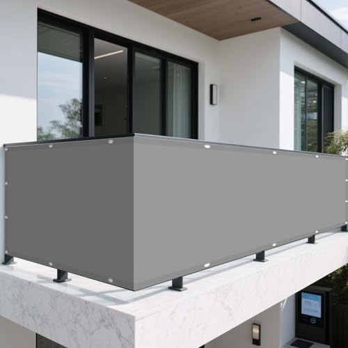 Sonnensegel mit Ösen Nach Maß 190 x 700 cm Rechteckig Wasserdicht 98% UV Schutz Markise Balkon Ohne Bohren mit Spannseilen mit Ösen für Außenbereich Garten, Hellgrau Sonnensegel mit Ösen Nach Maß 190 x 700 cm Rechteckig Wasserdicht 98% UV Schutz Markise Balkon Ohne Bohren mit Spannseilen mit Ösen für Außenbereich Garten, Hellgrau von DOGUO