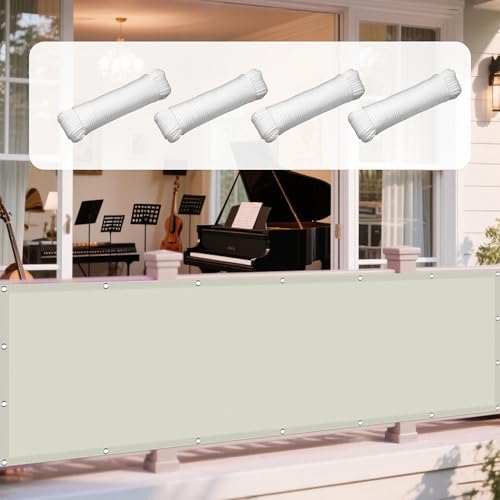 Sonnensegel mit Ösen Nach Maß 350 x 480 cm Rechteckig Wasserdicht Sonnenschutz Windschutz Markise Balkon Ohne Bohren inkl Befestigungsseile für Terrasse Garten, cremefarben Sonnensegel mit Ösen Nach Maß 350 x 480 cm Rechteckig Wasserdicht Sonnenschutz Windschutz Markise Balkon Ohne Bohren inkl Befestigungsseile für Terrasse Garten, cremefarben von DOGUO
