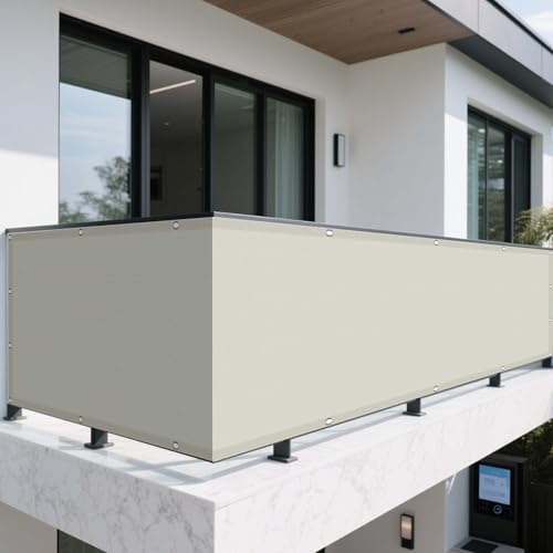 Sonnensegel mit Ösen Nach Maß 55 x 600 cm Rechteckig Wasserdicht 98% UV Schutz Markise Balkon Ohne Bohren mit Spannseilen mit Ösen für Außenbereich Garten, Beige Sonnensegel mit Ösen Nach Maß 55 x 600 cm Rechteckig Wasserdicht 98% UV Schutz Markise Balkon Ohne Bohren mit Spannseilen mit Ösen für Außenbereich Garten, Beige von DOGUO