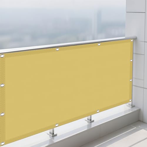 Wasserdicht Sonnensegel 1.2 x 1.4 m Rechteckig Wasserdicht Sonnenschutz Windschutz Blickdicht Schattennetz mit Ösen Segeltuch 4 × 1.5 M Seile für Balkon Garten Terrasse, Creme Farben Wasserdicht Sonnensegel 1.2 x 1.4 m Rechteckig Wasserdicht Sonnenschutz Windschutz Blickdicht Schattennetz mit Ösen Segeltuch 4 × 1.5 M Seile für Balkon Garten Terrasse, Creme Farben von DOGUO