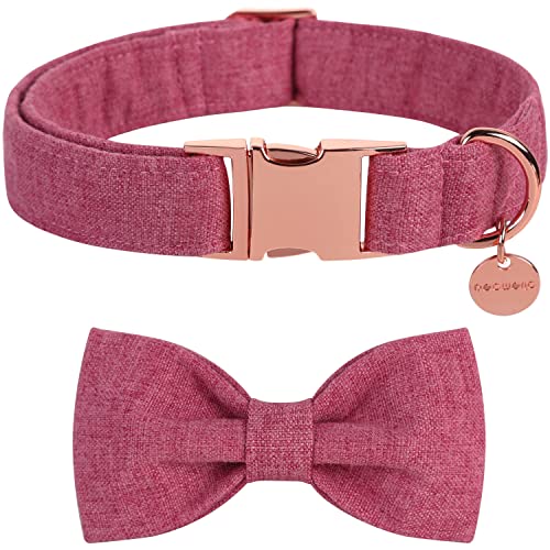 DOGWONG Hundehalsband mit Abnehmbarer Fliege, Grün Haustierhalsband Hundefliege Geschenk für Mädchen oder Jungen Hunde, Bequeme verstellbares Hundehalsband für kleine mittelgroße Hunde DOGWONG Hundehalsband mit Abnehmbarer Fliege, Grün Haustierhalsband Hundefliege Geschenk für Mädchen oder Jungen Hunde, Bequeme verstellbares Hundehalsband für kleine mittelgroße Hunde von DOGWONG