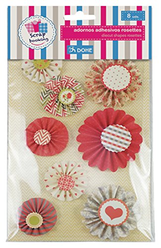 DOHE - Pack mit selbstklebenden Deko-Stickern Rosettes Delights von DOHE