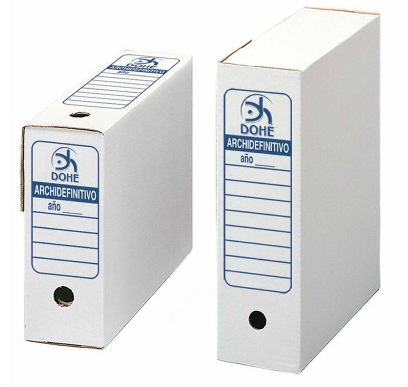 DOHE Papierscheren Datei-Box Archidefinitivo Weiß Pappe Din A4 50 Stück von DOHE