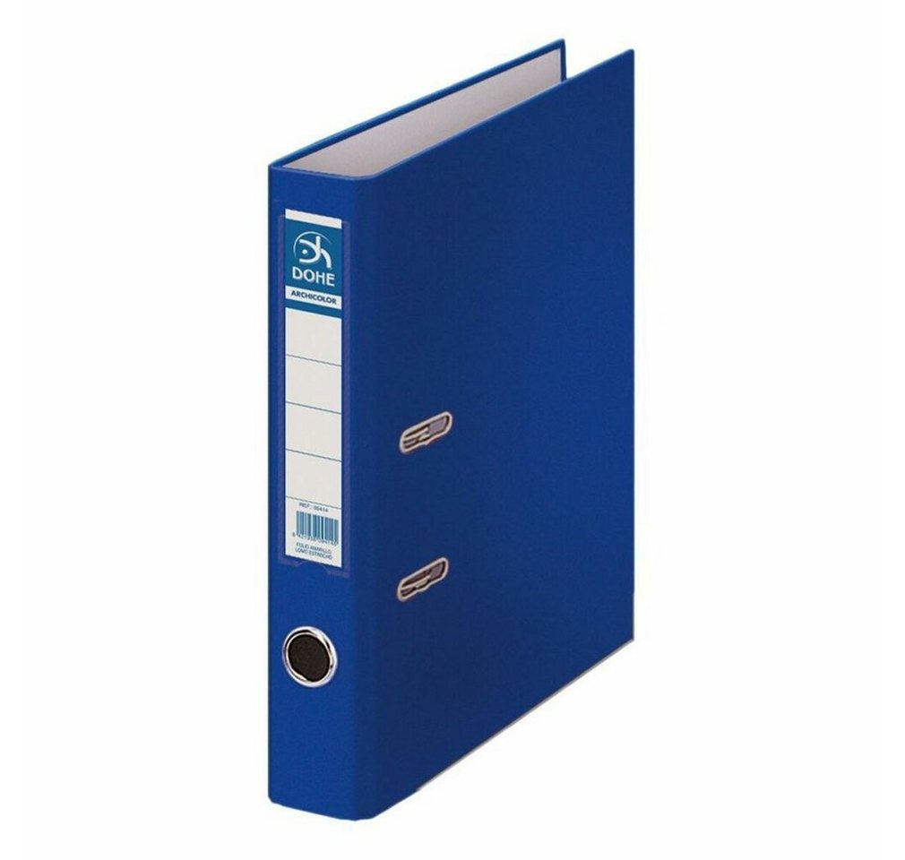 DOHE Papierscheren Ordnerbox mit Hebelmechanik A4 28,5 x 32 x 45 cm Blau 12 Stück von DOHE