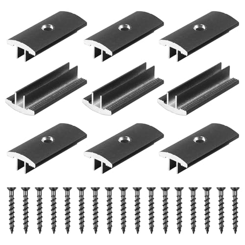 100Stk Aluminiumlegierung Terrassenclips Befestigungs Clips Versteckt Abstandshalter Clips mit 100 Schrauben für WPC/BPC, Bambusholzboden Verschluss 100Stk Aluminiumlegierung Terrassenclips Befestigungs Clips Versteckt Abstandshalter Clips mit 100 Schrauben für WPC/BPC, Bambusholzboden Verschluss von DOICAH
