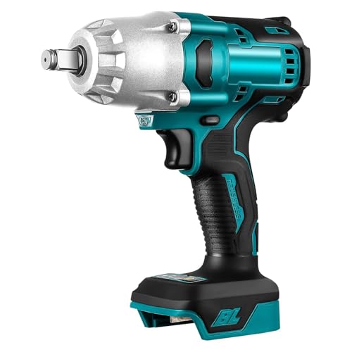 600N.M 1/2 zoll Akku Drehschlagschrauber, 18V bürstenloser Schlagschrauber Schraubenschlüssel für Makita BL1830, BL1830B, BL1840, BL1840B, BL1850, BL1850B, BL1860B von DOICAH