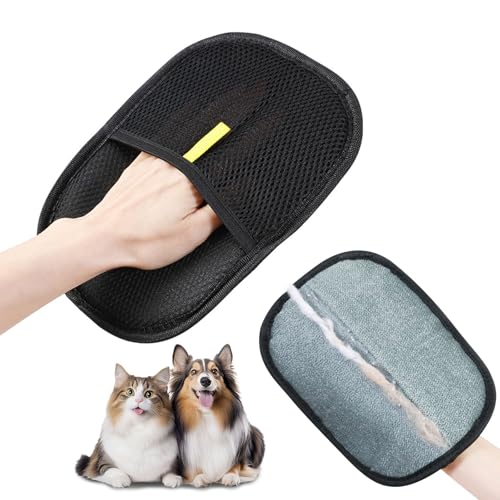DOINEUFL Fellmagnet Handschuh, Wiederverwendbarer Pet Hair Remover & Tierhaarentferner für Hunde und Katzen, Fell Magnet Handschuh zum Entfernen von Tierhaaren auf Kleidung, Sofa von DOINEUFL