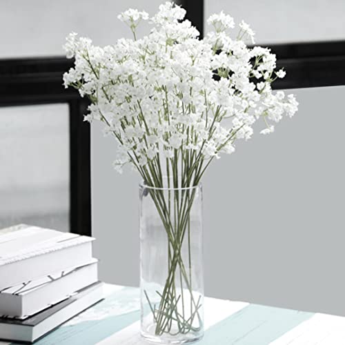 Artificial Baby Breath Flowers,Artificial Floweres,Fake Gypsophila Bouquets 58.5cm White Plastic Flower for Home Decoration 10PCS von RVUEM