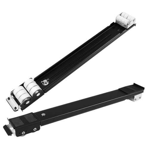DOITOOL 1 Paar Basishalterung Waschmaschinenheber Geräteräder Kühlschrank Basis Kühlschrank Riser Hochleistungs-Geräterollen Waschmaschine Basis Universal Rack Eisen Black von DOITOOL