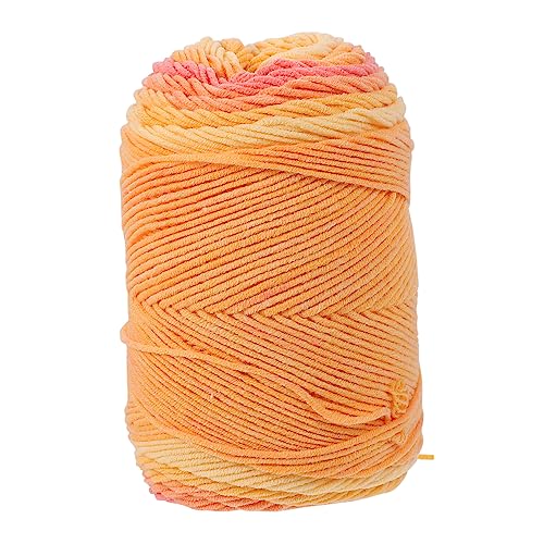 DOITOOL 1rolle DIY Handgefertigtes Baumwollgarn Fädige Regenbogenfarben Für Stricken Häkeln Und Kreative Projekte Weiches Geflochtenes Material Für Puppen Kissen Und Decken von DOITOOL