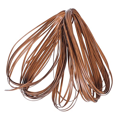 DOITOOL Selbstgemacht Kunststoff Rattan Reparaturmaterial für Möbel Graubraun Multifunktionales Bastelmaterial für Stühle Körbe Handgefertigt von DOITOOL