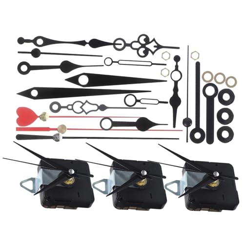 DOITOOL 1 Satz DIY Quarz Uhrwerk Set mit Uhrzeigern Geräuschloses Uhrwerk für Wanduhr Reparatur Set für Uhrwerke Hochpräziser Mechanismus Robustem für DIY Projekte von DOITOOL