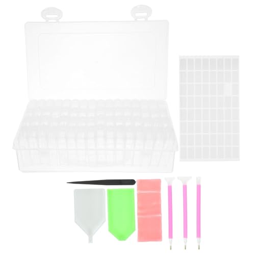DOITOOL Aufbewahrungsbox Für Diamantmalerei Diamantkunstwerkzeuge Und Zubehör Organizer Für Strass Perlen Und Kunstbedarf Bastelarbeiten Und Stickereien von DOITOOL