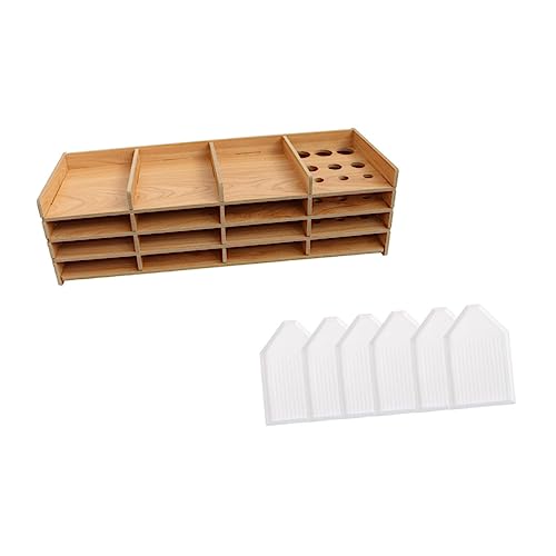 DOITOOL 1 Satz Diamant Malerei Werkzeug Aufbewahrung Tray mit Fächern Tragbarer Organizer für Diamantzeichnung Zubehörbox für DIY Kunstprojekte Leicht und Benutzerfreundlich von DOITOOL