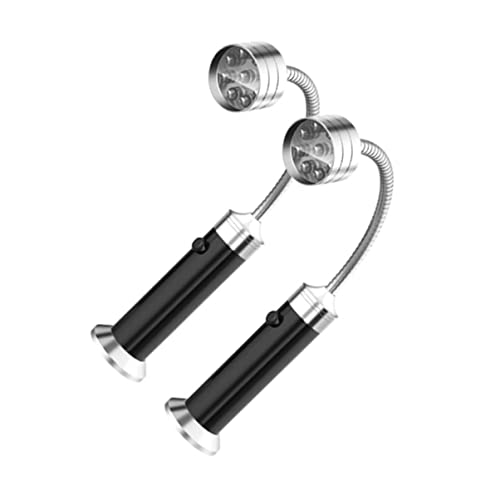 DOITOOL 1 Satz Flexible LED-Taschenlampe betrieben LED-Lichtleiste Solar- Lampen berühren Nachttischlampe Stilvolle, flexible Taschenlampe Flexible Nackenlampe Black von DOITOOL