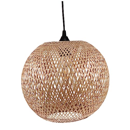 DOITOOL 1 Satz Pendelleuchte Handgewebte Deckenlampe mit Natürliche Rattan Hängelampe für Esszimmer und Schlafzimmer Umweltfreundliches Design DOITOOL 1 Satz Pendelleuchte Handgewebte Deckenlampe mit Natürliche Rattan Hängelampe für Esszimmer und Schlafzimmer Umweltfreundliches Design von DOITOOL