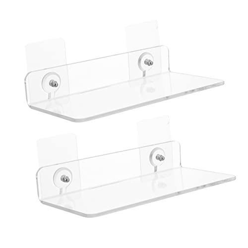 DOITOOL 2stücke Wandregal Multifunktionale Aufbewahrungslösung Für Bad Und Küche Robustes Design Einfache Montage Ohne Bohren Transparent DOITOOL 2stücke Wandregal Multifunktionale Aufbewahrungslösung Für Bad Und Küche Robustes Design Einfache Montage Ohne Bohren Transparent von DOITOOL