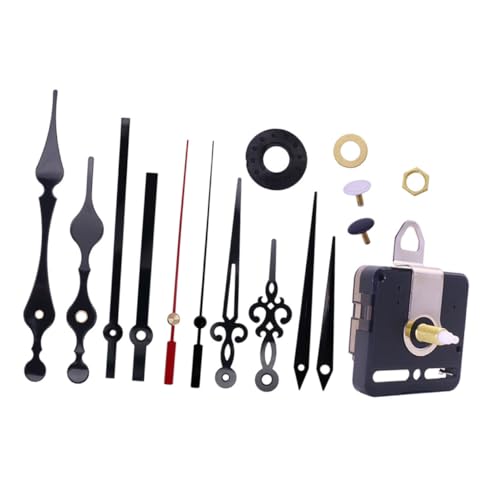 DOITOOL 1 Satz Uhrwerk Mechanismus für DIY Wanduhren Geräuschloser Ersatz mit Dekorativen Zeigern Langlebig und Vielseitig Geeignet Materialien von DOITOOL