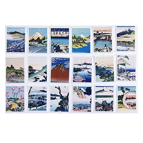 DOITOOL 1 Satz Ukiyoe Aufkleber Für DIY Dekorative Notizbuch Und Scrapbook Sticker Vielseitige Box Für Notizbuch Dekoration Blau 3box von DOITOOL