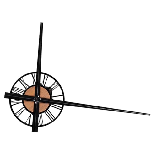 DOITOOL 1 Satz Wanduhr Mechanismus Set mit Holzmaserung DIY Uhrwerk für Leise Wanduhren Zeiger für Heimwerker Projekte und Stilvolle Wohnraumgestaltung von DOITOOL