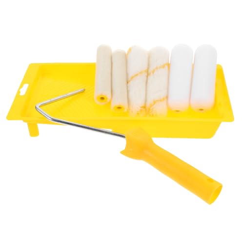 DOITOOL 1 Set Malerwalzen-Set, tragbares Farbroller-Set mit Tablett für Wände, Schränke, DIY-Projekte, Hausmalereibedarf für reibungslose Anwendung und einfachen Austausch von DOITOOL