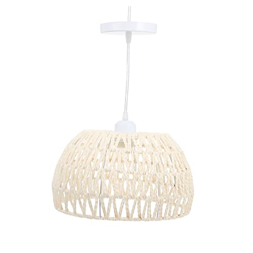 DOITOOL 1 Satz Rattan-kronleuchter Rattan-pendelleuchten Esszimmertischdekoration Vintage-deckenleuchte Leuchtmittel Esstischdekoration Vintage Kronleuchter Handbuch Plastik Deckenlampe von DOITOOL