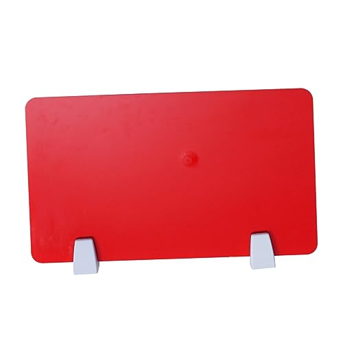 DOITOOL 1 Stück Acryl-trennwand Schreibtischteiler Schild Für Den Testtisch Im Klassenzimmer Displayränder Für Klassenzimmer Schreibtisch-trennwand Sichtschutztrenner Rot von DOITOOL