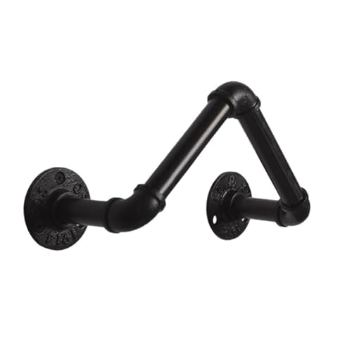 DOITOOL 1 Stück Industrielles Weinregal Eisen Hochwertiger Halter für Rotwein Stilvolles Design für Küche Wohnzimmer und Bar Robuste Konstruktion Schwarz von DOITOOL