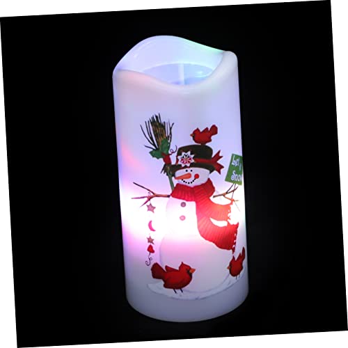 DOITOOL 1pc Kerze Projektion Licht Weihnachten Dekorative Nachtlicht Weiß Kerze Sticks Flammenlose Santa Claus Szene Kerze DOITOOL 1pc Kerze Projektion Licht Weihnachten Dekorative Nachtlicht Weiß Kerze Sticks Flammenlose Santa Claus Szene Kerze von DOITOOL