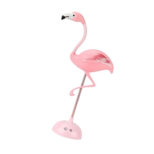 DOITOOL 3D-Nachtlicht 1 Stück Led-Schreibtischleuchte Flamingo-Form Nachtlicht Augenschutz Schreibtischlampe Led-Tischleuchte Wiederaufladbare Usb-Lampe Mädchen-Herz Geburtstagsgeschenk von DOITOOL
