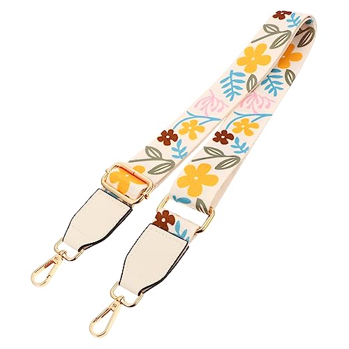 DOITOOL 1 Stück Verstellbarer Schultergurt Verstellbarer Taschengurt Handtaschengürtel Verstellbare Breite Träger Ethno-Schultergurt Schultergurte Für Taschen Gold Polyester Baumwolle von DOITOOL