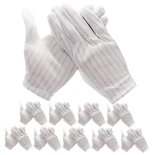DOITOOL 10 Paare Antistatik Handschuhe für Elektronik Reparatur PC Bau Installation Leichte Bequeme Arbeitshandschuhe mit Statischer Schutzfunktion Vielseitig Einsetzbar für DOITOOL 10 Paare Antistatik Handschuhe für Elektronik Reparatur PC Bau Installation Leichte Bequeme Arbeitshandschuhe mit Statischer Schutzfunktion Vielseitig Einsetzbar für von DOITOOL