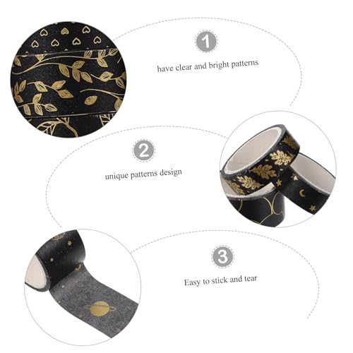 DOITOOL 10 Rollen DIY Papierklebeband mit Goldener Folie Dekoratives Washi Tape für Scrapbooking Journaling und Bastelarbeiten pro Handreißbar Vielseitig Einsetzbar Farbenfrohes Design DOITOOL 10 Rollen DIY Papierklebeband mit Goldener Folie Dekoratives Washi Tape für Scrapbooking Journaling und Bastelarbeiten pro Handreißbar Vielseitig Einsetzbar Farbenfrohes Design von DOITOOL