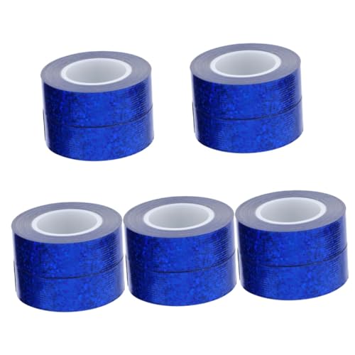 DOITOOL 10 Rollen Holographisches Klebeband Selbstklebendes Duct Tape Starkes Klebeband für Teppiche und Fliesen Dekorative Abdeckband für Diy Projekte Blau DOITOOL 10 Rollen Holographisches Klebeband Selbstklebendes Duct Tape Starkes Klebeband für Teppiche und Fliesen Dekorative Abdeckband für Diy Projekte Blau von DOITOOL
