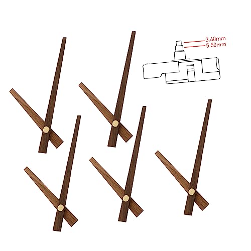 DOITOOL 10 Sätze Holz Uhrzeiger Teiliges DIY Mechanismus Kit für Wanduhr Leichte und Elegante Zeiger für Bastelprojekte und Reparaturen für Gestaltung von DOITOOL