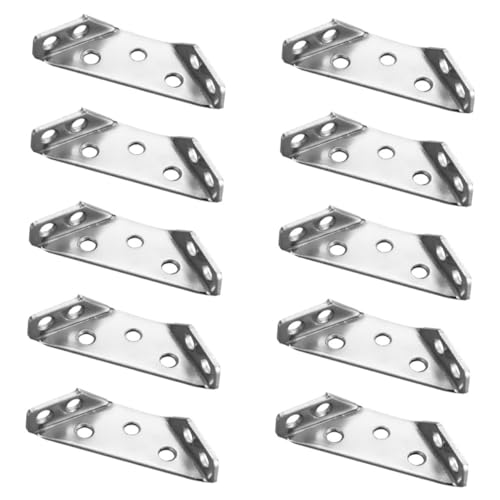 DOITOOL 10 Stück Eckverbindungsset Teiliges für Möbelstabilität Multifunktionale Dreieckswinkel zur Verstärkung von Ecken Langlebige Möbelstützen und Zuverlässige Verbindungselemente DOITOOL 10 Stück Eckverbindungsset Teiliges für Möbelstabilität Multifunktionale Dreieckswinkel zur Verstärkung von Ecken Langlebige Möbelstützen und Zuverlässige Verbindungselemente von DOITOOL