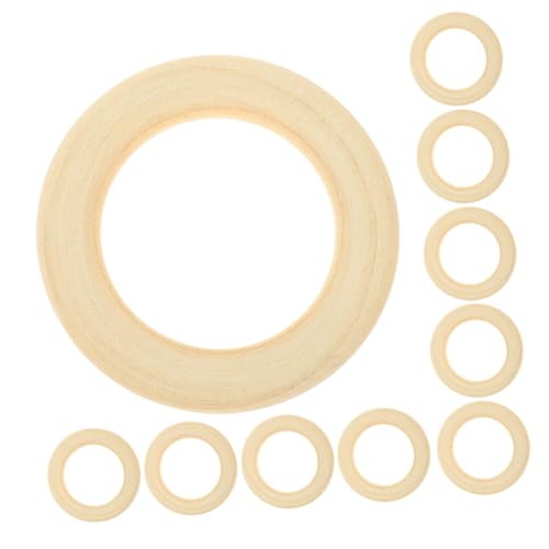 DOITOOL 10 Stück Holzschmuck Holzringe Für Die Anhängerherstellung DIY Anhängerverbinder Unbehandeltes Holzhandwerk Holzringverbinder Makramee Ringe Für Kunsthandwerk DOITOOL 10 Stück Holzschmuck Holzringe Für Die Anhängerherstellung DIY Anhängerverbinder Unbehandeltes Holzhandwerk Holzringverbinder Makramee Ringe Für Kunsthandwerk von DOITOOL