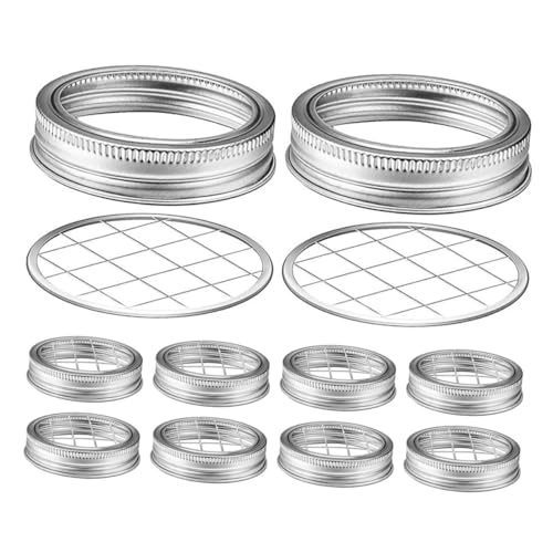 DOITOOL 10 Stück Mason Jar Blumengitter Zubehör Teiliges Wiederverwendbare Eisenblumengitter für Einmachgläser Praktische Vasenabdeckung mit Gittern für Blumenarrangements DOITOOL 10 Stück Mason Jar Blumengitter Zubehör Teiliges Wiederverwendbare Eisenblumengitter für Einmachgläser Praktische Vasenabdeckung mit Gittern für Blumenarrangements von DOITOOL
